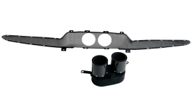 Ferrari 296 GTB | Carbon - Stainless Steel Gold Plated Tailpipes with Gloss Carbon Cover