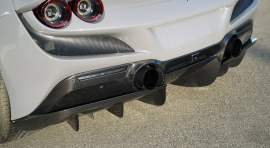 Ferrari F8 Tributo/Spider | Diffusor (for Cars without Rearview Camera) - Visible Ferrari Carbon