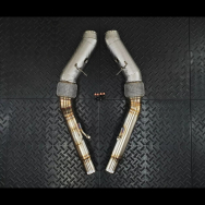 Redstar GESI GEN2 UHO+ 400CPSI 4.5" Heat Shielded Downpipes - Alfa Romeo Stelvio Quadrifoglio