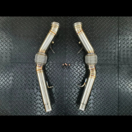 Redstar HJS HD 200CPSI 130mm Downpipes - Alfa Romeo Stelvio Quadrifoglio