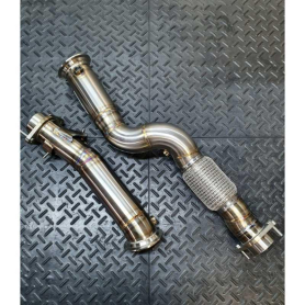 Redstar HJS HD 200CPSI 121mm Heat Shielded Downpipes - BMW M3 G80 / M4 G82