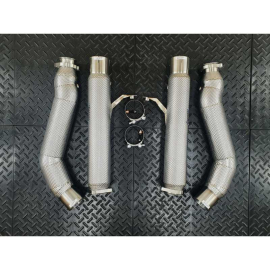 Redstar HJS HD 200CPSI 121mm Downpipes for Mercedes G63 W463 -