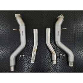 Redstar Stainless Steel Secondary Downpipes - Bentley Bentayga W12