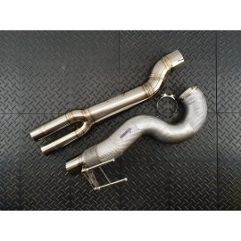 Redstar Catless Downpipe Single Tube 3.5in OPF-Delete for RS3 8Y 2020-