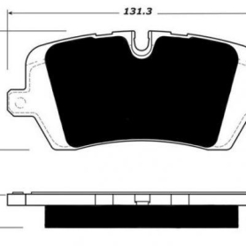 VelocityAP Range Rover Land Rover Porterfield R4-S Brake Pads Rear AP 1692