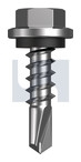 #14-10x25 METAL SDS HEX HEAD + WASHER CL4 IRONSTONE