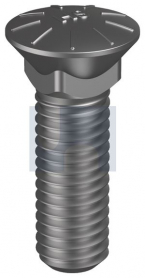 1-3/8x 4-1/2 UNC PLOW BOLT SQ NECK PLAIN