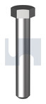 M42x150 HEX BOLT BLANK PLAIN