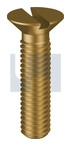 M6x50 METAL THREAD CSK SLOT BRASS