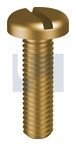 M5x20 METAL THREAD PAN SLOT BRASS