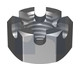 M10 HEX SLOTTED NUT Z/P