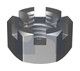 3/4 UNF HEX SLOTTED NUT Z/P