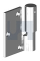 88x50 BALL BEARING HINGE H2 Z/P