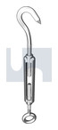 M12x200 TURNBUCKLE HOOK+EYE HDG