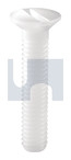 M8x40 METRIC THREAD CSK SLOT NYLON