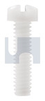 10-24x 1/2 UNC FILLISTER SLOT MACHINE SCREW NYLON