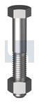 M10x50 L0 HEX BOLT & NUT Z/P