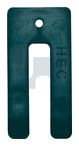 6.4x75 CX PACKING SHIMS WINDOW GREEN PLASTIC