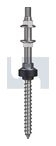 M10x200 NW21 SOLAR SCREW KIT DUAL THRD Gr304