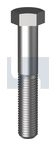 M22-1.50x80 METRIC FINE HEX BOLT PLAIN