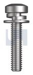 M4x8 SEMS SPR/FLT METAL TRD PAN PH Z/P