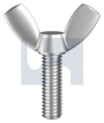 M5x25 METAL THREAD WING SCREW Gr304
