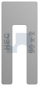 2x90 PACKING SHIMS WINDOW ALUMINIUM ALUMINIUM
