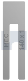 1x140 PACKING SHIMS WINDOW ALUMINIUM ALUMINIUM