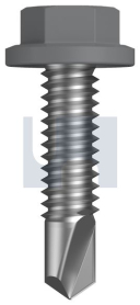 #14-20x25 METAL SDS FLANGED HEX HEAD BLUEGUM -CL4