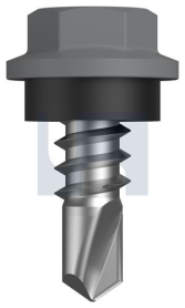 #8-18x12 METAL SDS HEX HEAD + WASHER BLUEGUM -CL4