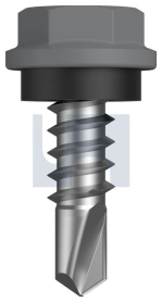 #10-16x16 METAL SDS HEX HEAD + WASHER BLUEGUM -CL4