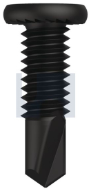 12-24x18 METAL SERRATED FLAT FRAMING E-COAT BLACK