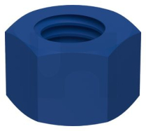 1-3/8x UN8 HEAVY HEX NUT ZINC PLATED & XYLAN BLUE