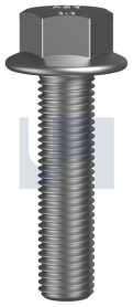 M8x50 FLANGED HEX BOLT NO SERR HOT DIP GALVANISED