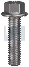 M6x20 SERRATED FLANGED HEX BOLT ZINC PLATED