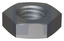 M5 HEX THIN NUT ZINC PLATED