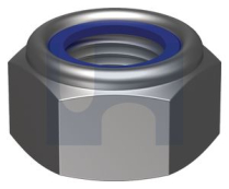 M27-1.50 METRIC FINE NYLOC HEX NUT ZINC PLATED