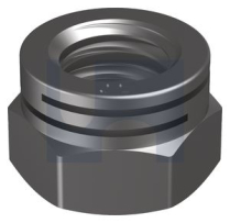 M10 ESL DUAL SLOT SELF LOCK NUT ZINC & TOP COAT