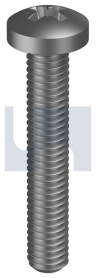 M2x4 METAL THREAD PAN POZI ZINC PLATED