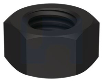 M4 HEX NUT ZINC BLACK PASSIVATE