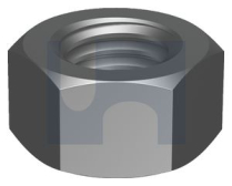 M16 HEX NUT LEFT HAND THREAD ZINC PLATED