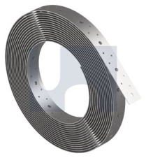 30mmxT=1.0m BRACING STRAP PUNCHED 316 STAINLESS