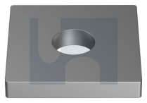 M12x40x6 FLAT PLATE FITTING 1 HOLE HOT DIP GALVANISED