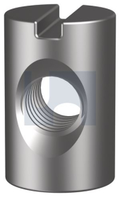 M6x15 FURNITURE BARREL NUT ZINC PLATED