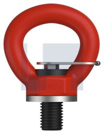 M12 LIFTING SWIVEL EYE BOLT - KEY POWDER COAT