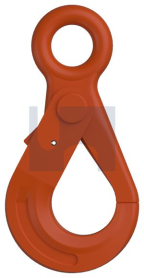 10mm SAFETY HOOK WITH EYE POWDER COAT