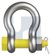 29mm LIFTING BOW SHACKLE SAFETY PIN HOT DIP GALVANISED