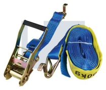 50mmx9m RATCHET TIE DOWN HOOK / KEEPER POLYESTER