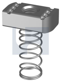 M12 STRUT CHANNEL NUT LONG SPRING 316 STAINLESS