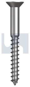 M10x100 COUNTERSUNK COACH SCREW 316 STAINLESS